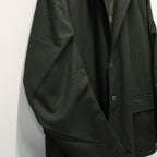 TECH LOOSE 2B JACKET FLANNEL #D.OLIVE [BJ-32026W]