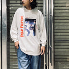 PULP FICTION | CREW NECK LONG SLEEVE T-SHIRT ( TYPE-2 ) #WHITE [PF-WM-LT02]