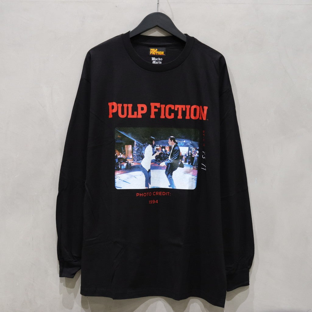 PULP FICTION | CREW NECK LONG SLEEVE T-SHIRT ( TYPE-1 ) #BLACK [PF-WM-LT01]