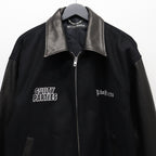 LEATHER VARSITY JACKET (TYPE-1) #BLACK [25FW-WMO-BL12]
