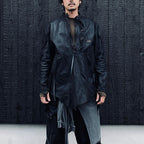 Rustic Edged Easy Rider's (VEGETABLE TANNING PIG LEATHER) #BLACK [M-P1-LW3]