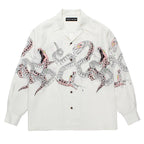 夏威夷長袖襯衫（4 型）#白色 [25FW-WMS-HI04]