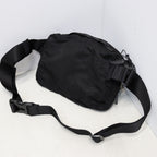 NYLON B LENS WAISTBAG #BLACK 999 [20CMAC043A-005269G]
