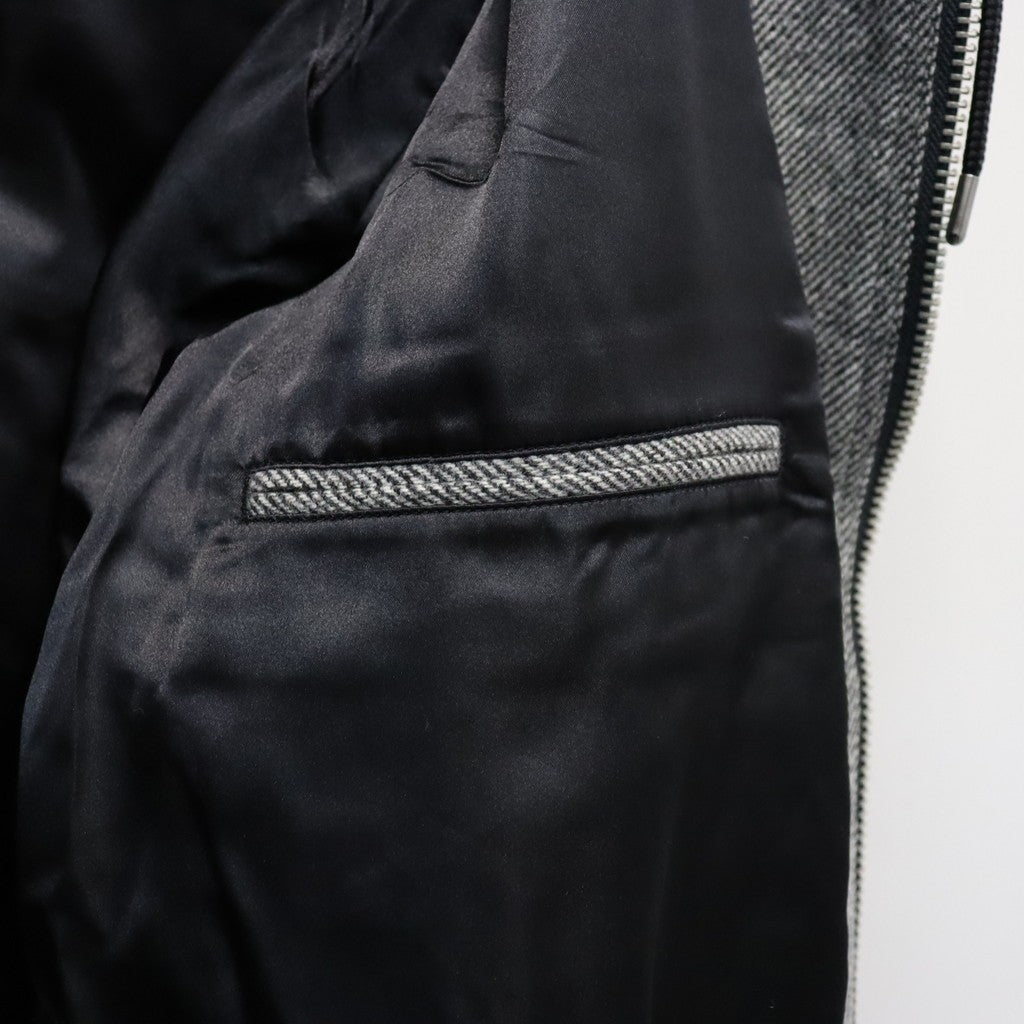 Tweed Hooded Active Jacket #Grey [SD26F-JK02]