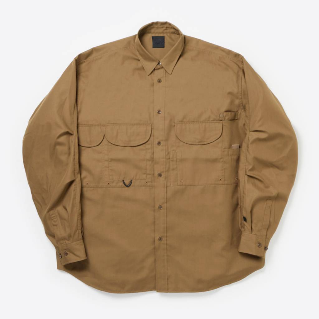 TECH FISHING SHIRT L/S #COYOTE [BE-84025W]