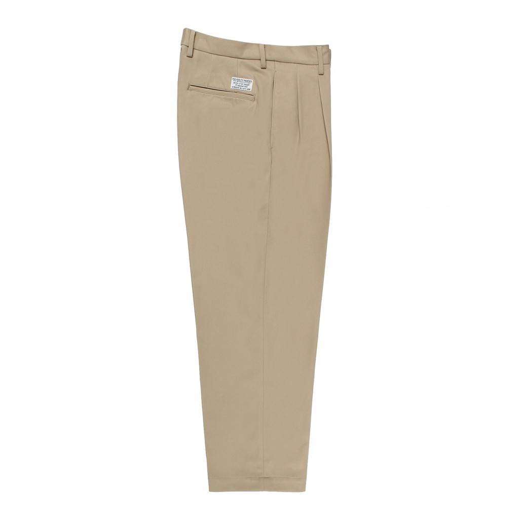 DOUBLE PLEATED CHINO TROUSERS ( TYPE-1 ) #L-BEIGE [26FWE-WMP-PT01]