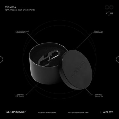 「8SE-M01A」 GOOPiMADE THE 8 Metal Hardware #BLACK [GOOPI-24AW-OCT-04]