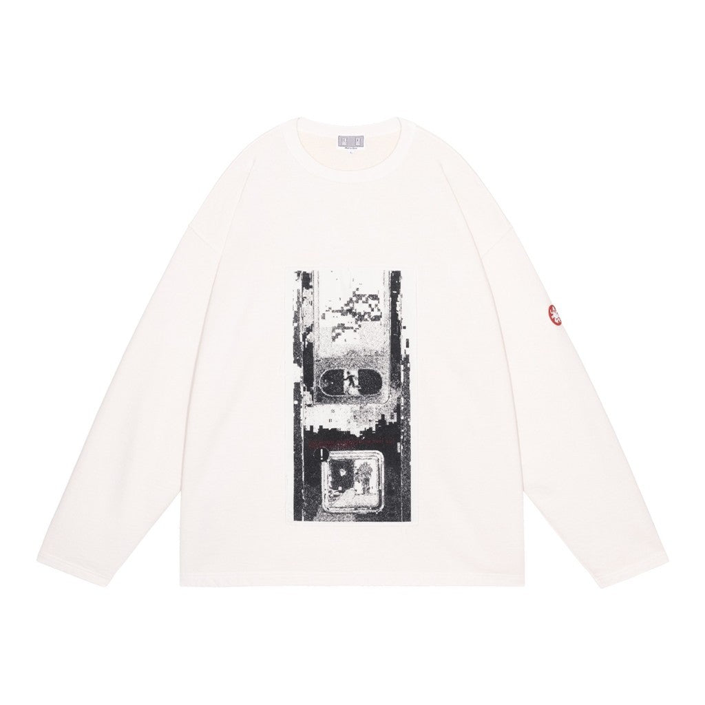 WASHED AS hydroDW LONG SLEEVE #WHITE [CES30CS12]