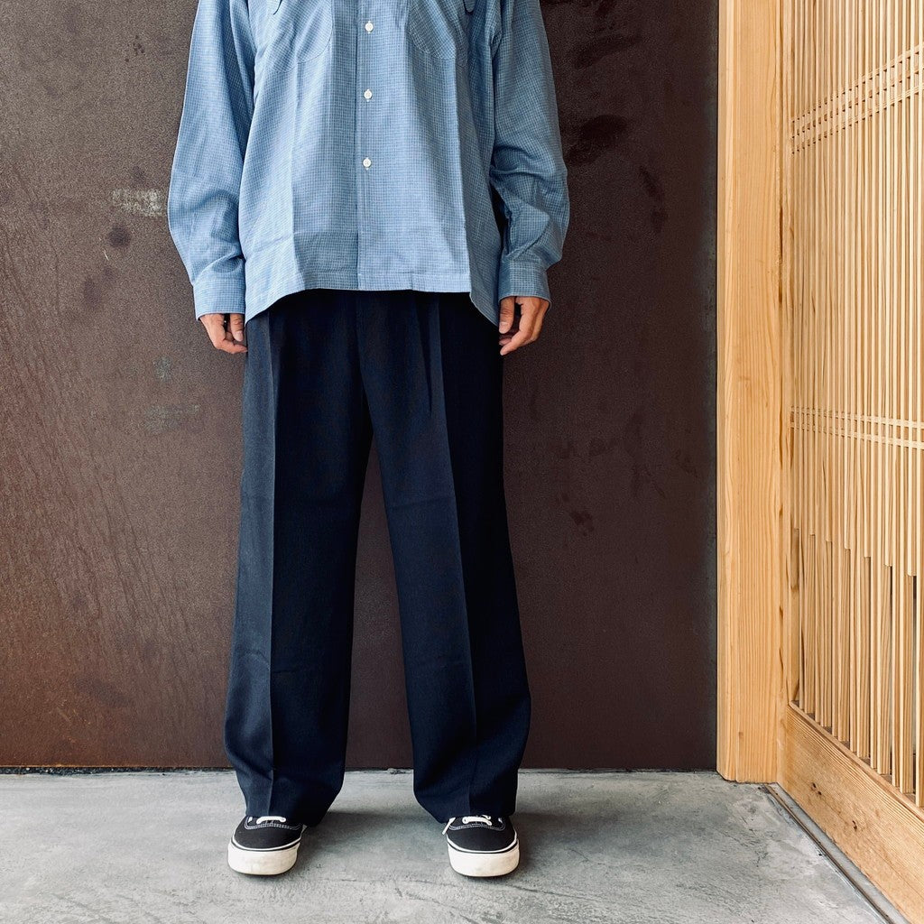 Ventilation Wide Slacks #Navy [SD26F-PT04]