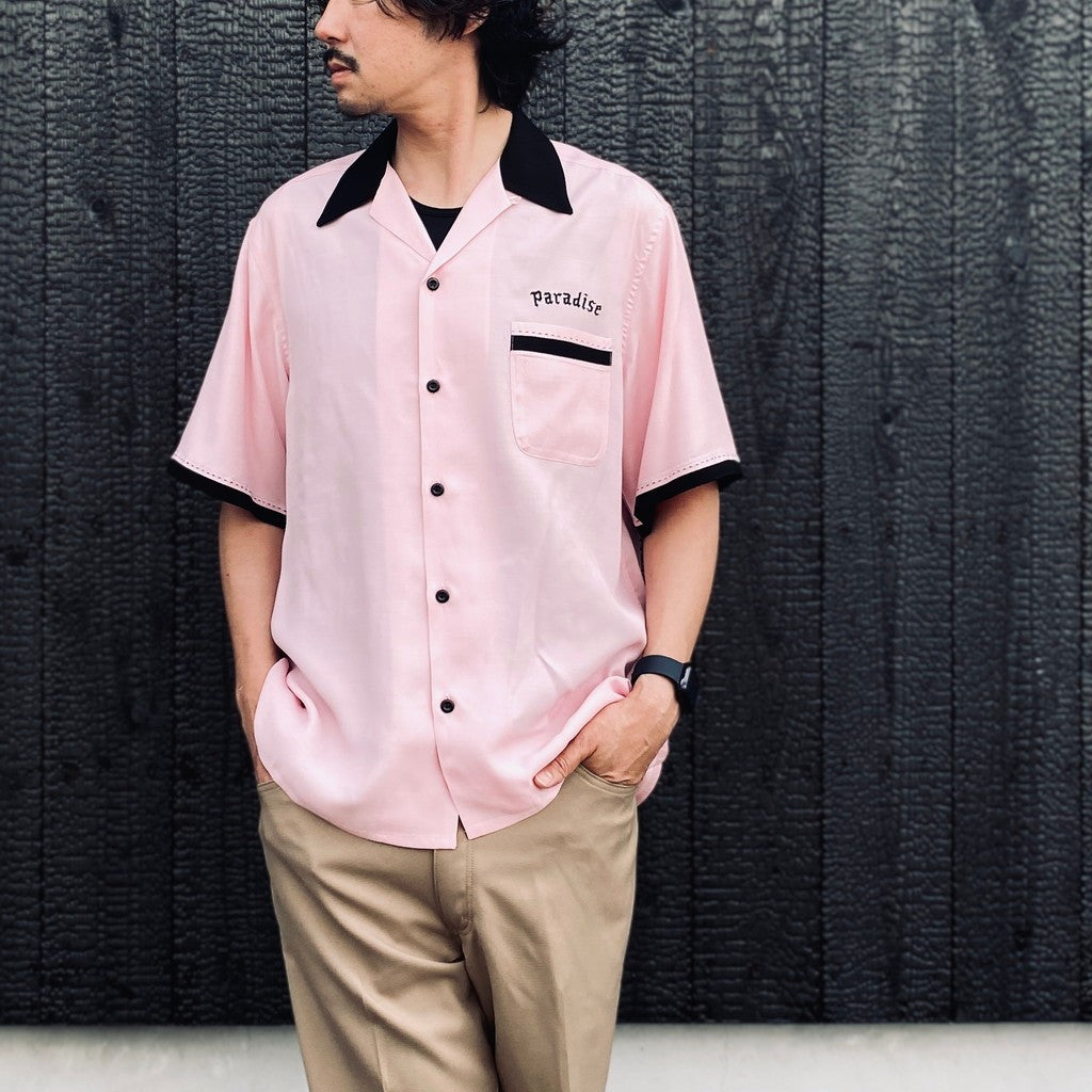 SWITCHING SHIRT S/S ( TYPE-2 ) #PINK [26SS-WMS-OC08]