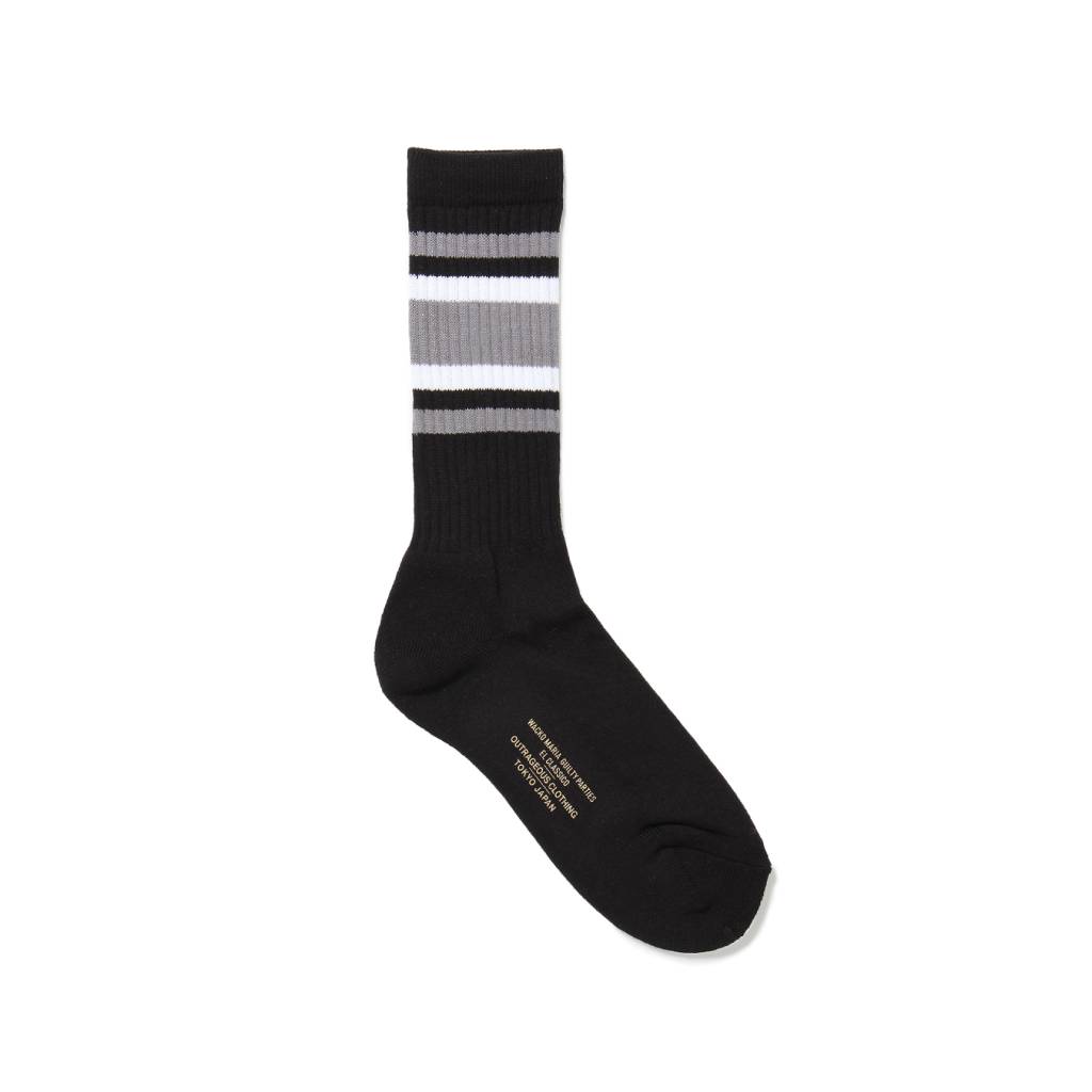SKATER SOCKS -TYPE 1- #BLACK/GRAY [23FW-WMA-SO02]