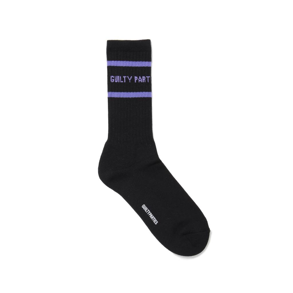 SKATER SOCKS -TYPE 2- #BLACK/PURPLE [23FW-WMA-SO03]