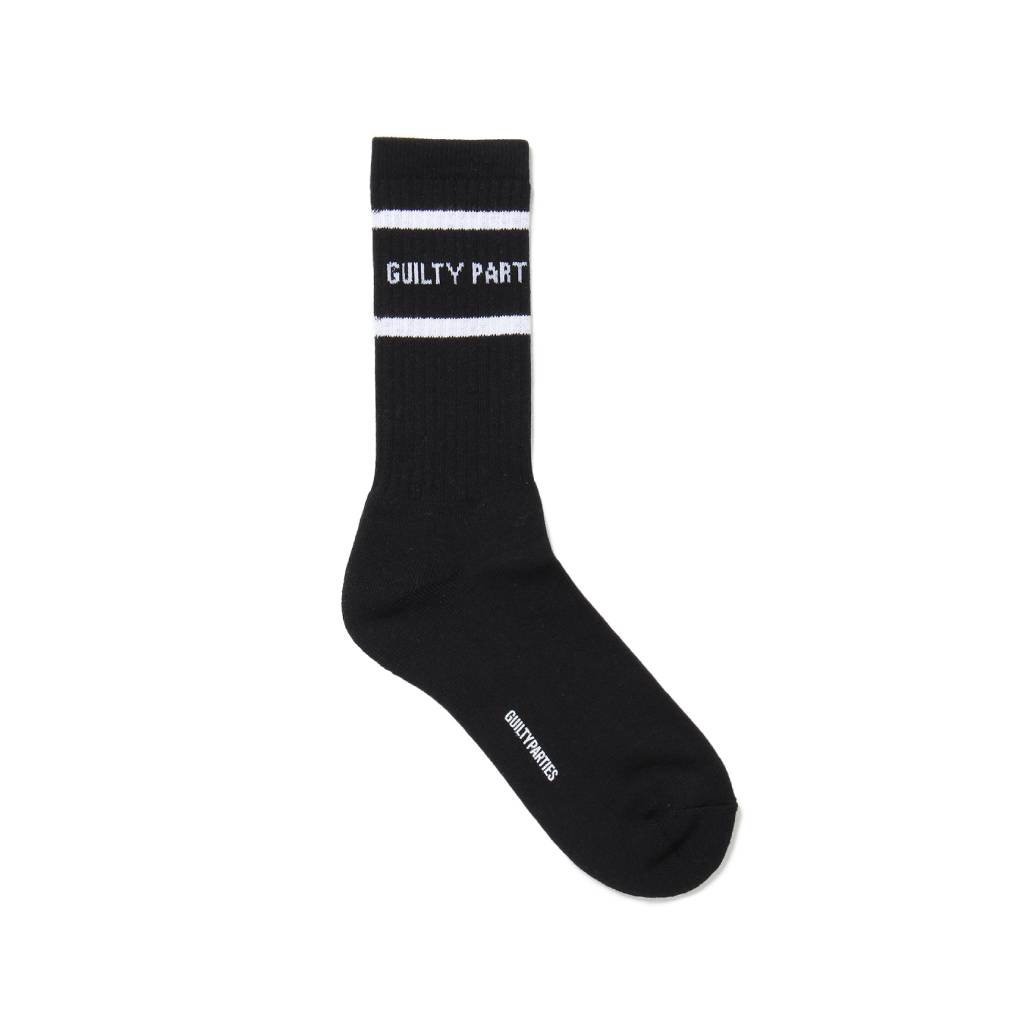 SKATER SOCKS -TYPE 2- #BLACK/WHITE [23FW-WMA-SO03]