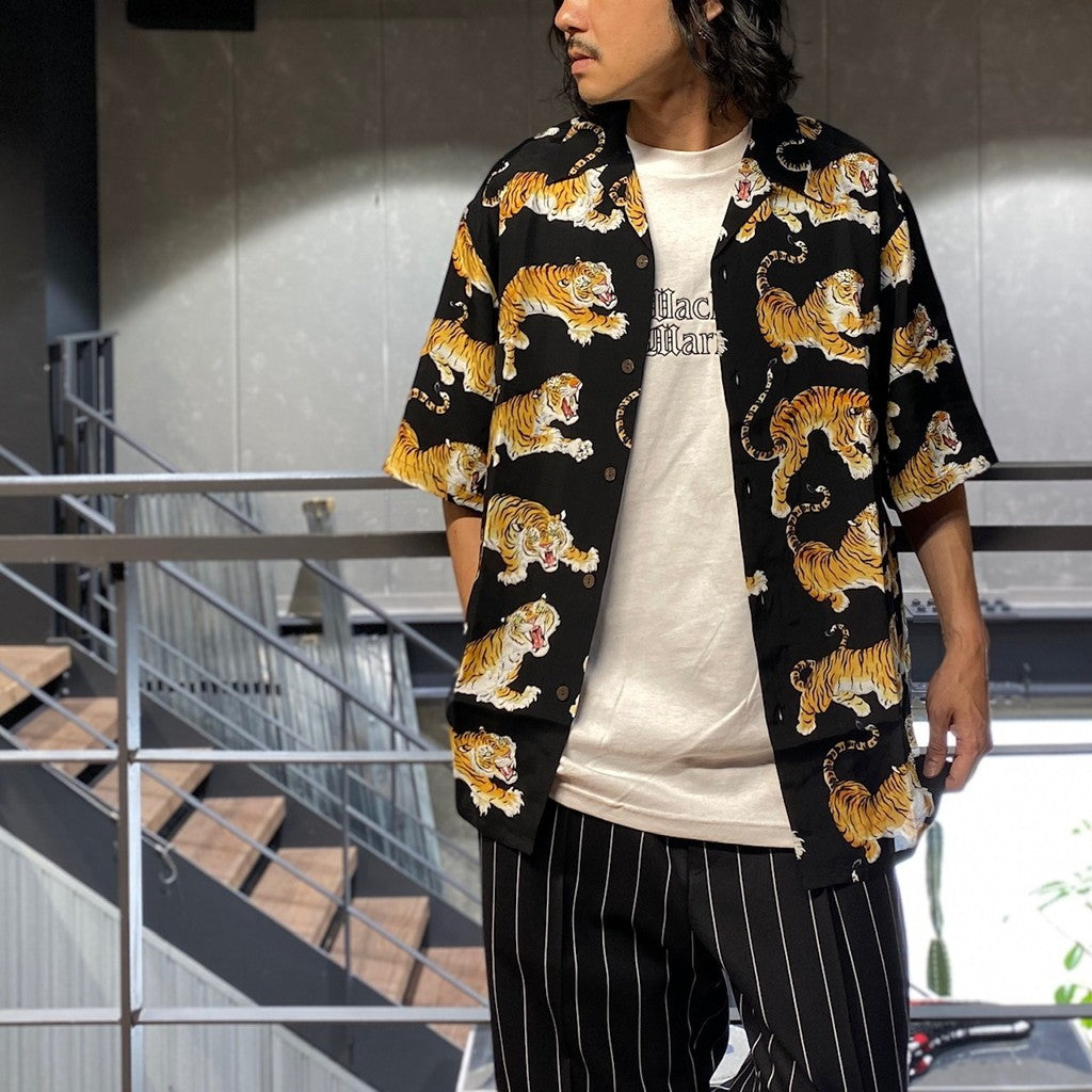HAWAIIAN SHIRT S/S -TYPE 6- #BLACK [24SS-WMS-HI06]