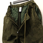 SUEDE BAGGY PANTS #Olive [FW25-B12]