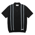 STRIPED KNIT POLO SHIRT #BLACK [24SS-WMK-KN12]