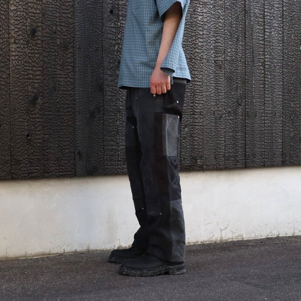 DAMAGE DOUBLEKNEE PANTS #BLACK [RP2528305]