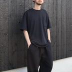 S/S Crepe Weave Tee #K / ブラック [NT32637]