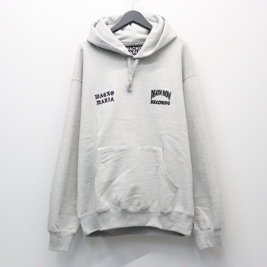 DEATH ROW RECORDS | HEAVY WEIGHT PULLOVER HOODED SWEAT SHIRT #GRAY [DEATHROW-WM-SS05]