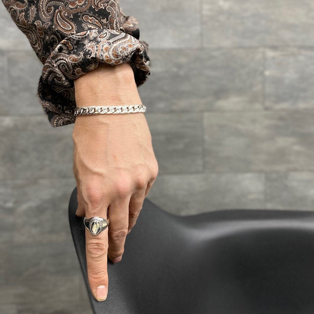 Basic Link Bracelet -8mm- #SILVER [XOB008]