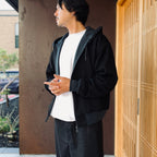 TECH SWEAT DOUBLE FACE PARKA #INK BLACK [BE-54026W]