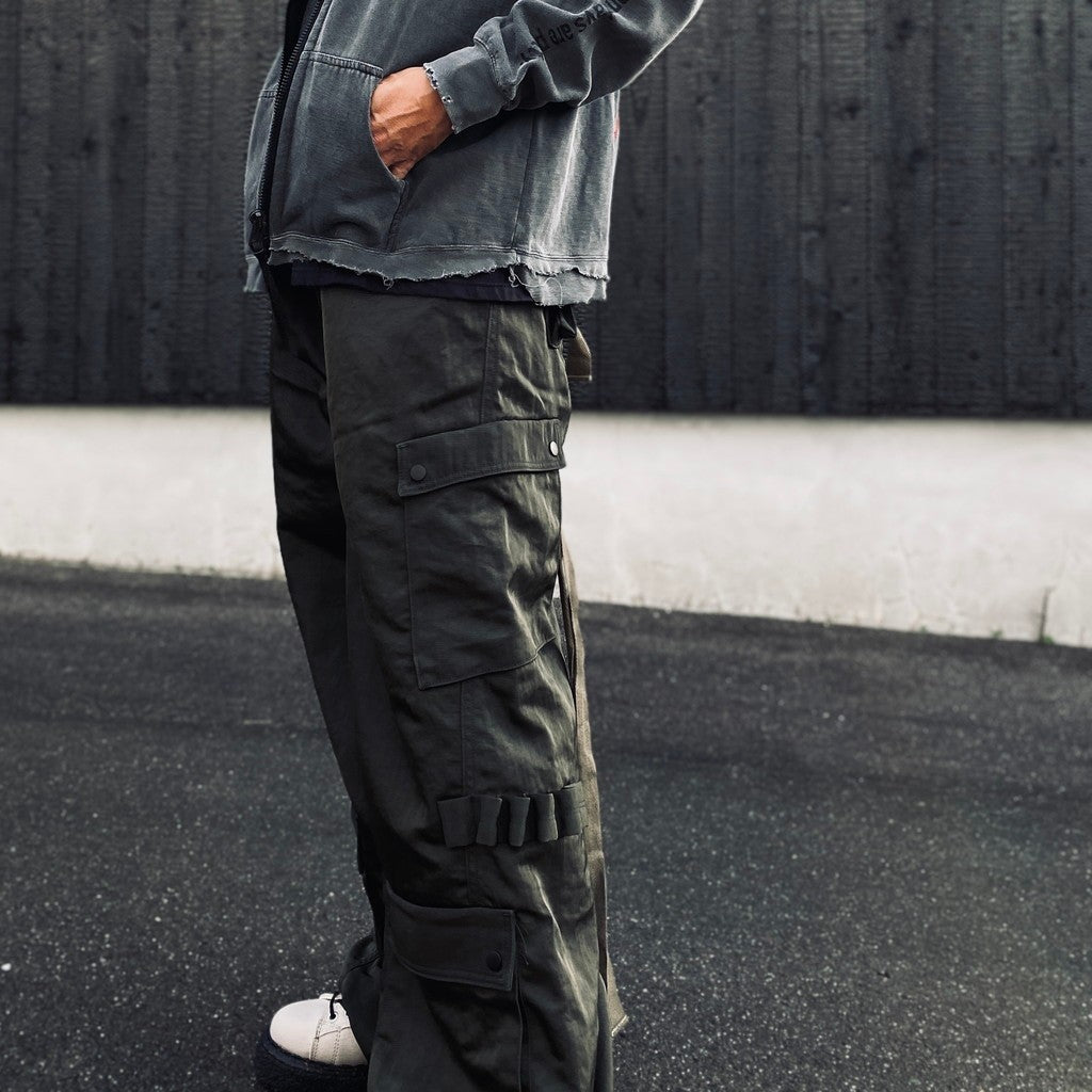 Twist Nylon Cargo Pants (HEAVY NYLON TWILL) #OLIVE [M-P4-PT10]
