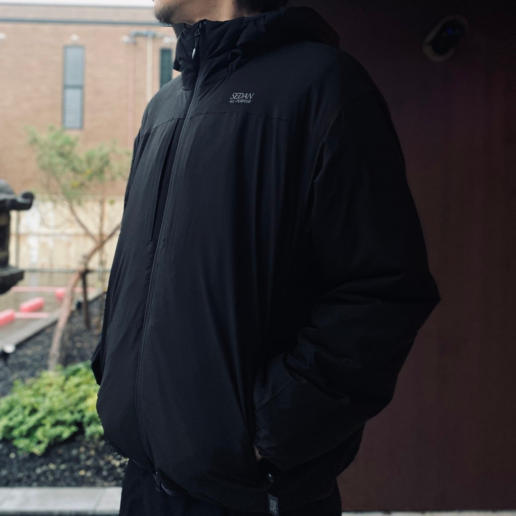 Strech Puff Hoodie #Black [SD26F-JK04]