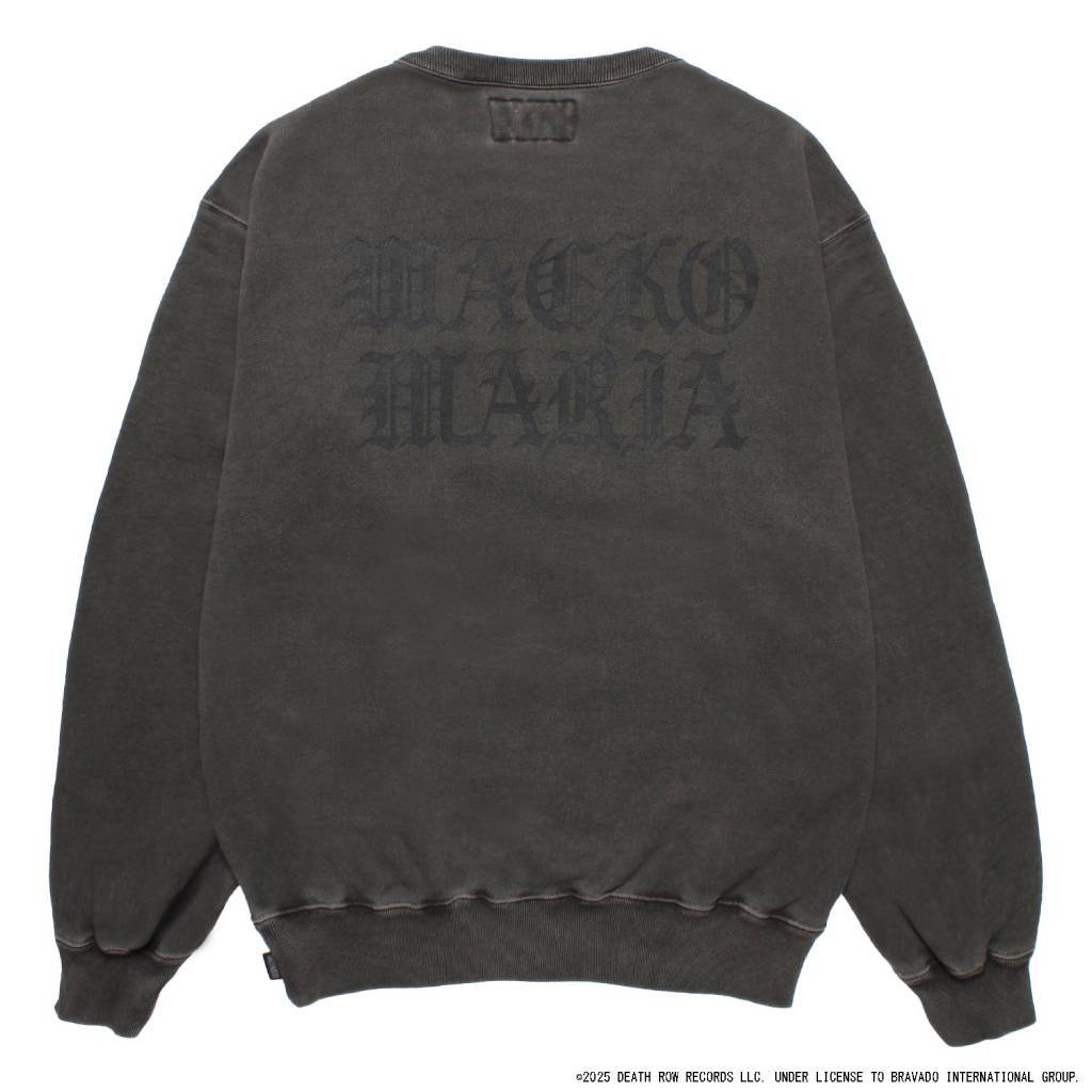 DEATH ROW RECORDS | WASHED MIDDLE WEIGHT CREW NECK SWEAT SHIRT