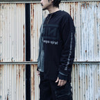 Bootleg Layered Crew Sweat (A MAN'S SHADOW) #AGED BLACK [M-P2-BG3]