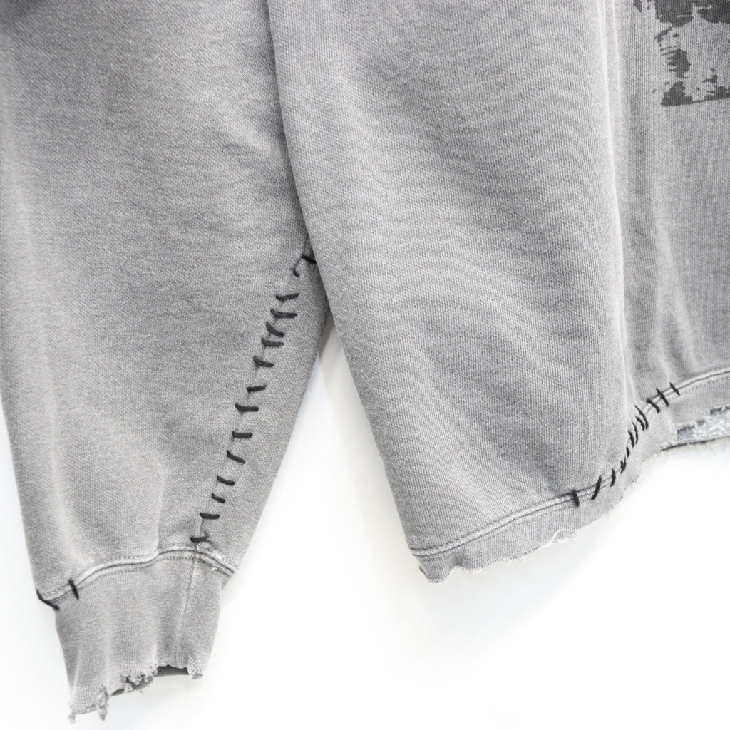 Bootleg Layered Crew Sweat (A MAN'S SHADOW) #AGED BLACK [M-P2-BG3]