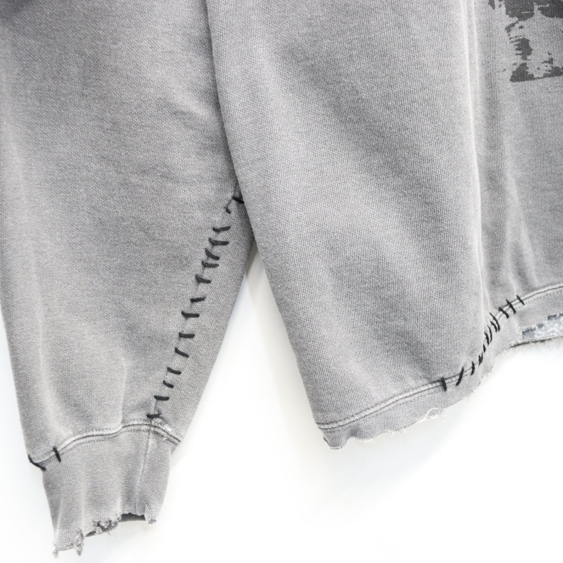 Bootleg Layered Crew Sweat (A MAN'S SHADOW) #AGED BLACK [M-P2-BG3]