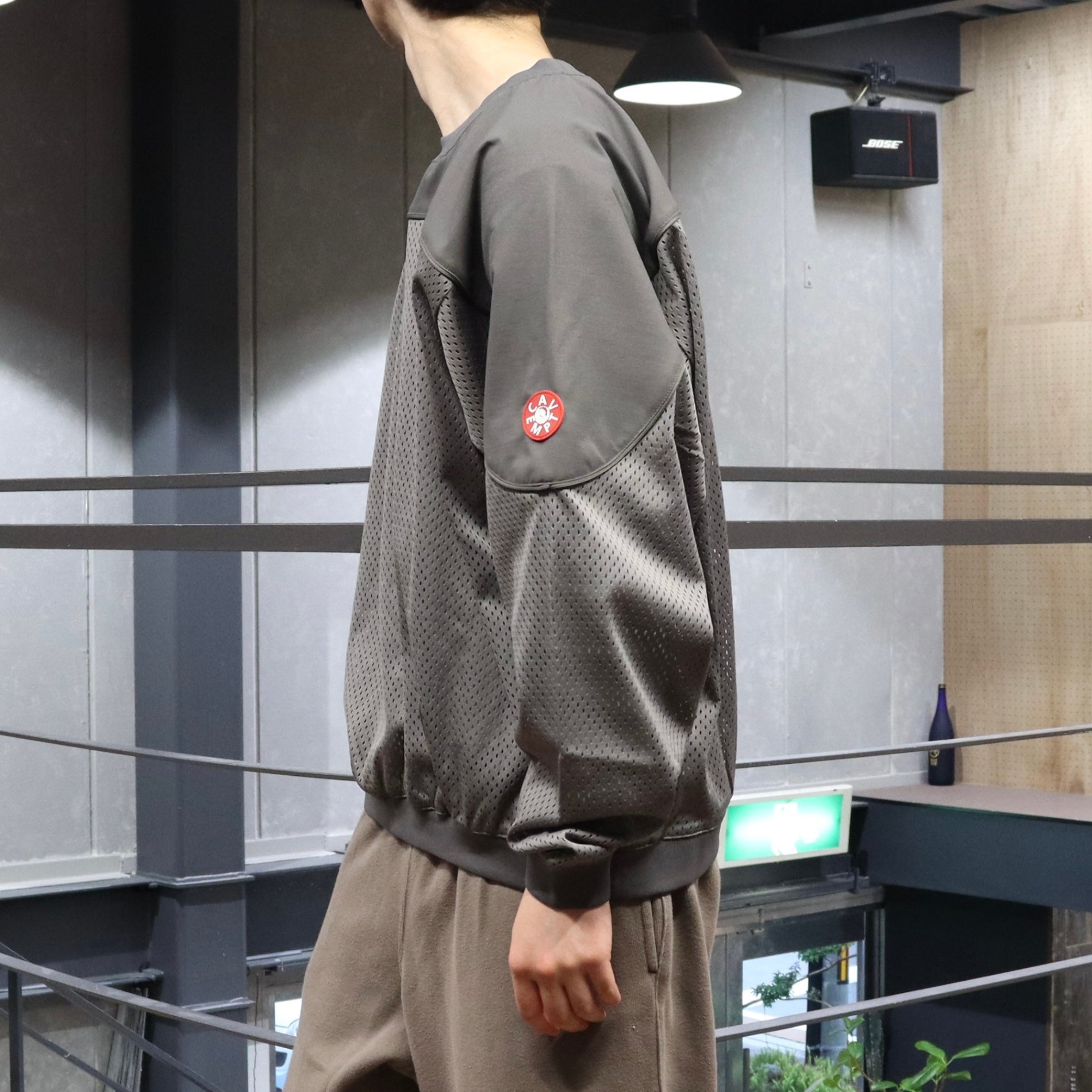 C.E Mesh Track Crew Neck Grey L