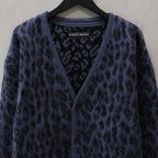 LEOPARD HEAVY MOHAIR CARDIGAN #PURPLE [24FW-WMK-KN10]
