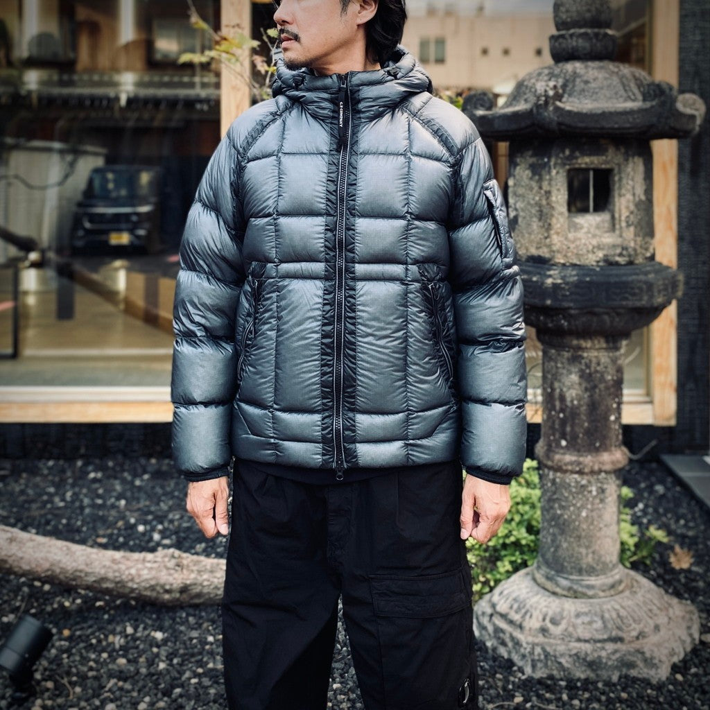 D.D. SHELL HOODED DOWN JACKET #871 ORION BLUE [21CMOW702A -26FWM]
