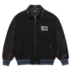 LEATHER VARSITY JACKET ( TYPE-1 ) #BLACK [26SS-WMO-BL05]