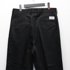 DOUBLE PLEATED CHINO TROUSERS ( TYPE-1 ) #BLACK [25FW-WMP-PT01]