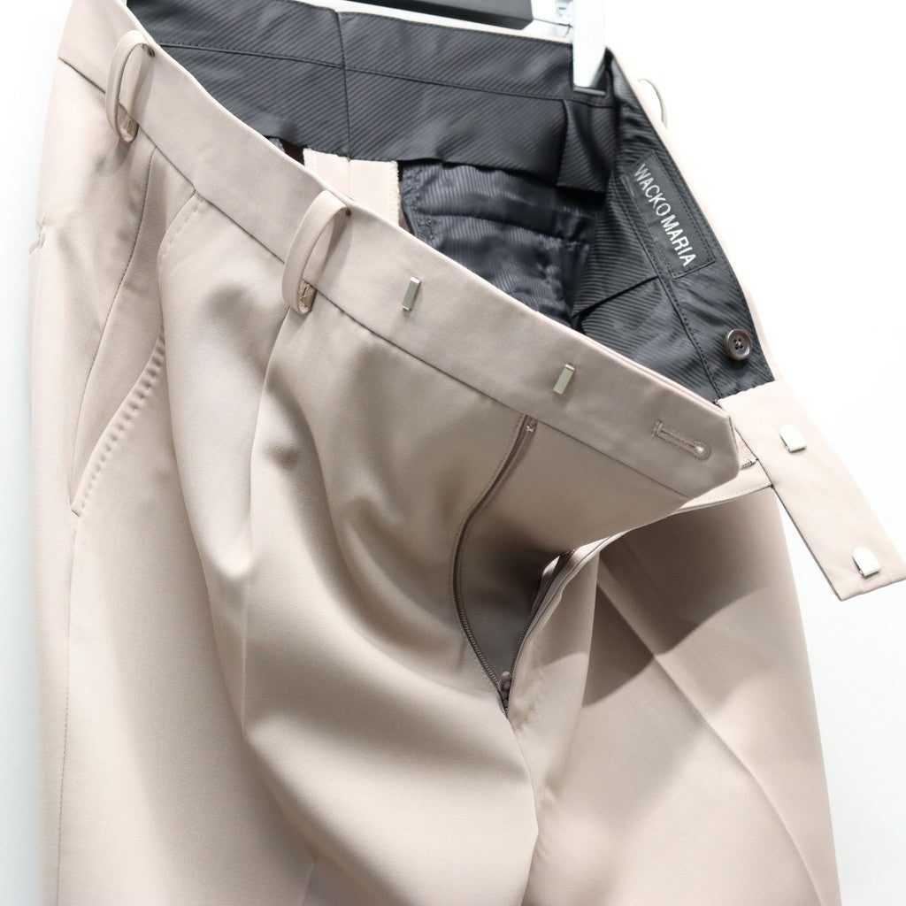 PLEATED TROUSERS ( TYPE-2 ) #L-PINK [26SS-WMP-TR02]