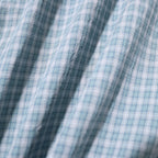 Dobby Plaid Open Collar S/S Shirt #Slate x Grey [SD26S-SH05]