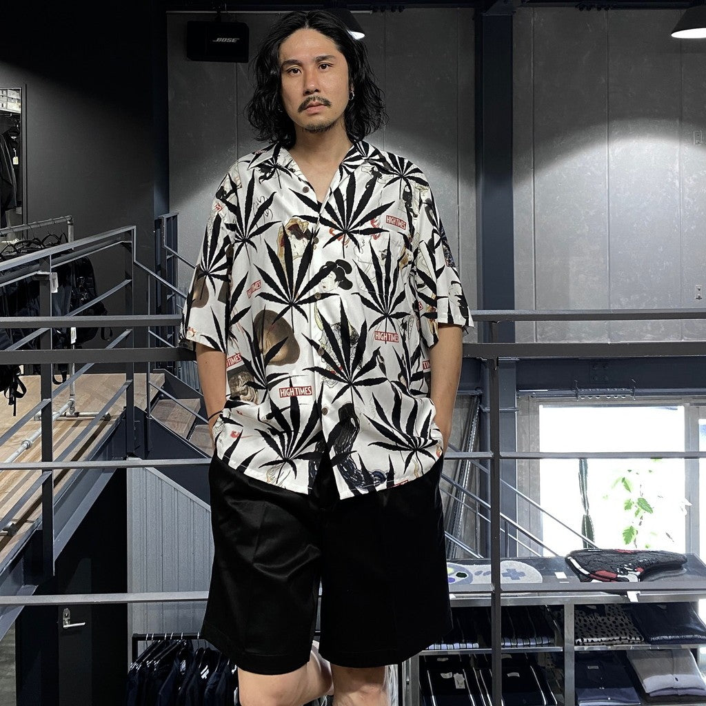 HIGHTTIMES | 短袖夏威夷襯衫 - 類型 2- #白色 [HIGHTTIMES-WM-HI06]