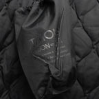 MILITARY W-ZIP V NECK DOWN JKT #BLACK [TAION-101ZML-1]