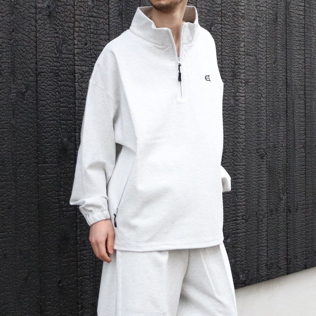 PUNCH HALF ZIP SWEAT #Grey [26SS-SW05] - cocorozashi 三重県四日市