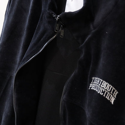 VELOUR TRACK JACKET #BLACK [FW24-JK14]