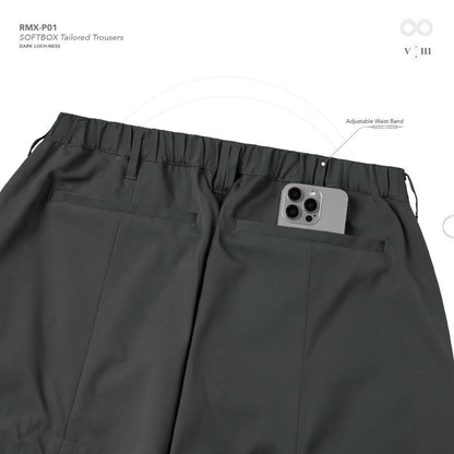 「RMX-P01」 SOFTBOX Tailored Trousers #DARK LOCH-NESS [GOOPI-24AW-DEC-01]