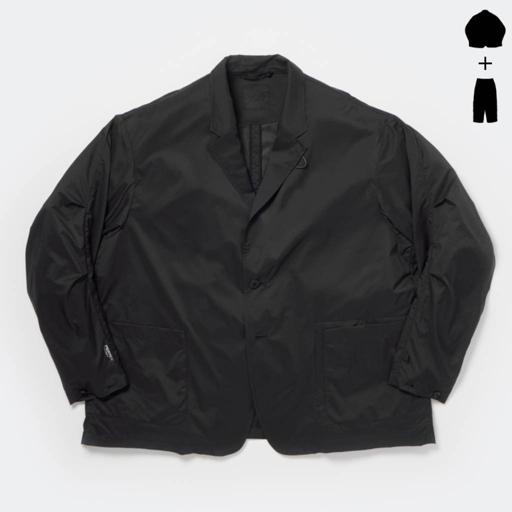 TECH PERTEX TRAVEL 2B JACKET & TECH PERTEX TRAVEL PANTS #BLACK [BJ-62026 / BP-63026]