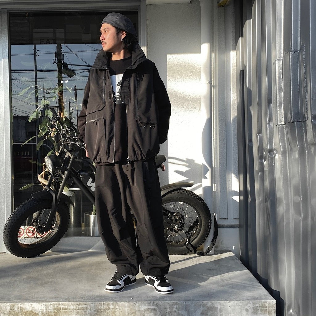 防撕裂氣球工裝褲 #黑色 [SS24-B01]