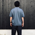TECH KNIT POLO S/S #SMOKE BLUE [BE-43026]