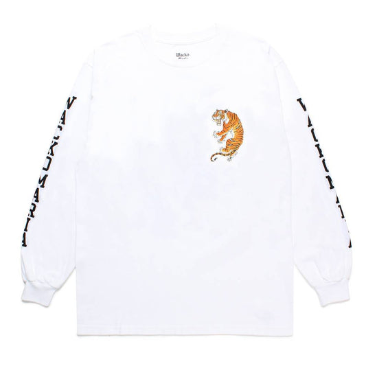 TIM LEHI | CREW NECK LONG SLEEVE T-SHIRT ( TYPE-2 ) #WHITE [24FW-WMT-LT02]