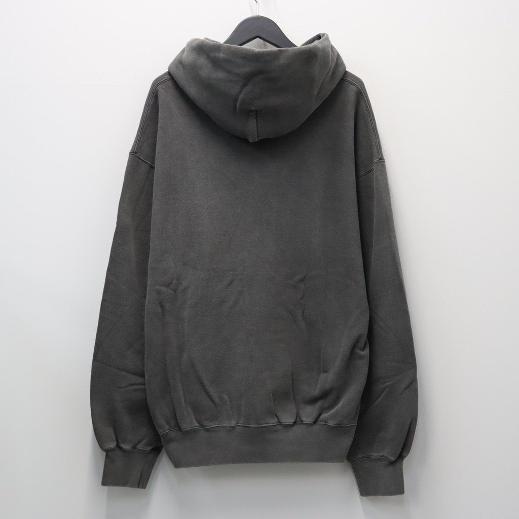 WASHED MIDDLE WEIGHT PULLOVER HOODED SWEAT SHIRT #GRAY [26FWE-WMC-SS02]
