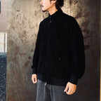 BARACUTA | G9 SUEDE LEATHER HARRINGTON JACKET #BLACK [25FW-WMO-BC01]