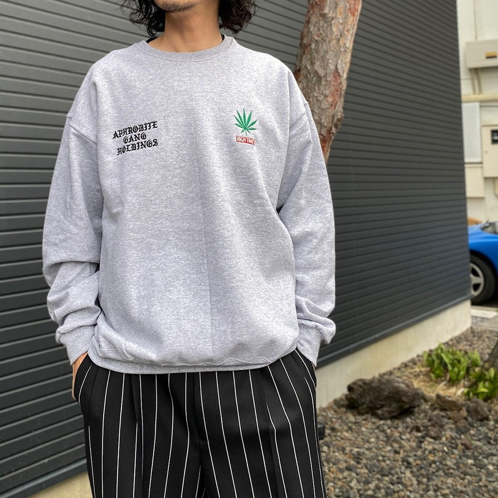 Namadama | HIGHTTIMES | 圓領運動衫#灰色 [NMD-HIGHTIMES-WM-SS01]